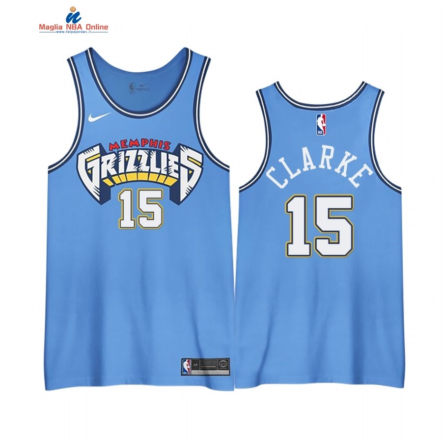 Maglia NBA Edición Ganada Memphis Grizzlies #15 Brandon Clarke Blu 2020-21 Acquista