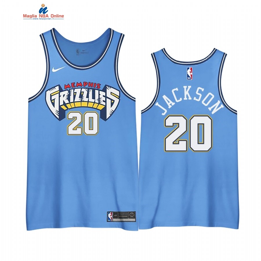 Maglia NBA Edición Ganada Memphis Grizzlies #20 Josh Jackson Blu 2020-21 Acquista