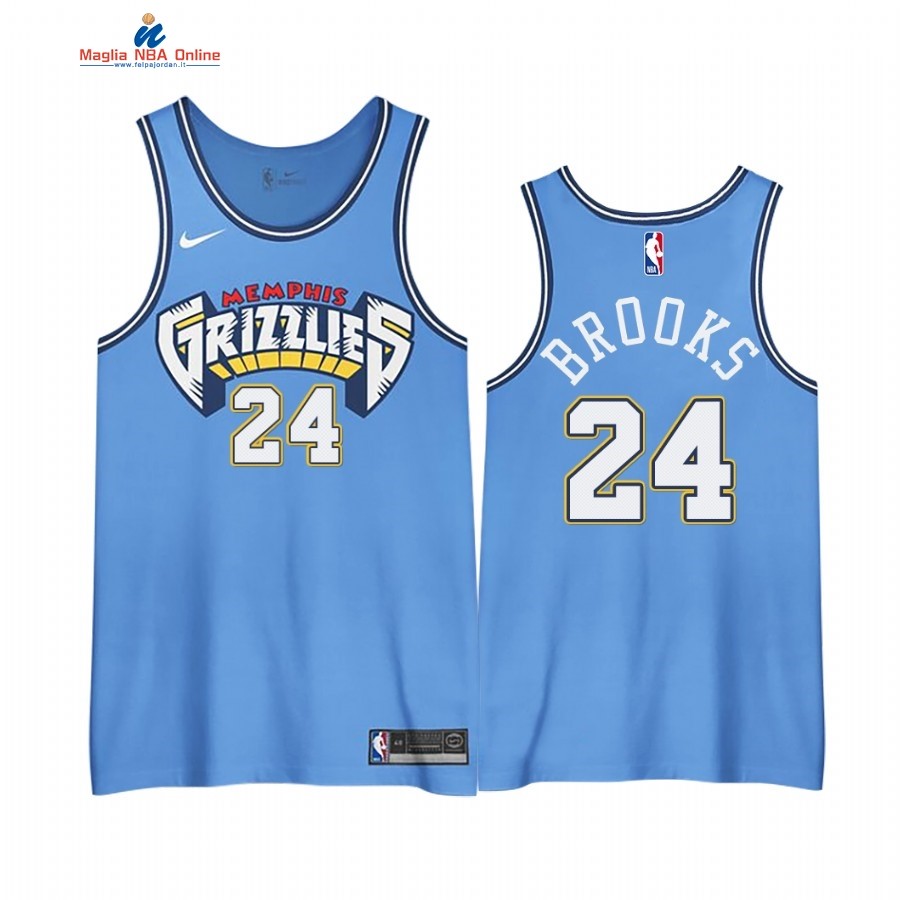 Maglia NBA Edición Ganada Memphis Grizzlies #24 Dillon Brooks Blu 2020-21 Acquista