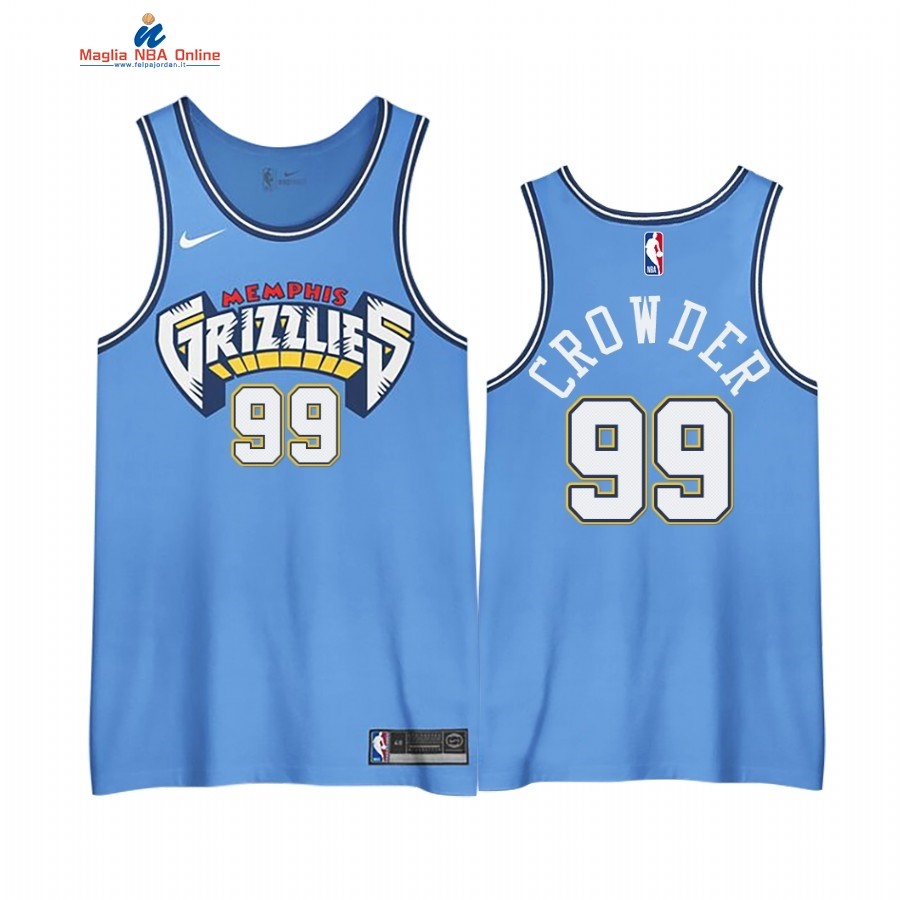Maglia NBA Edición Ganada Memphis Grizzlies #99 Jae Crowder Blu 2020-21 Acquista