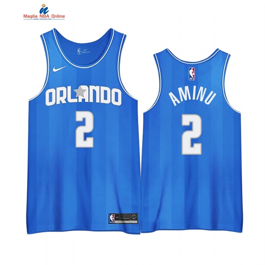 Maglia NBA Edición Ganada Orlando Magic #2 Al Farouq Aminu Blu 2020-21 Acquista