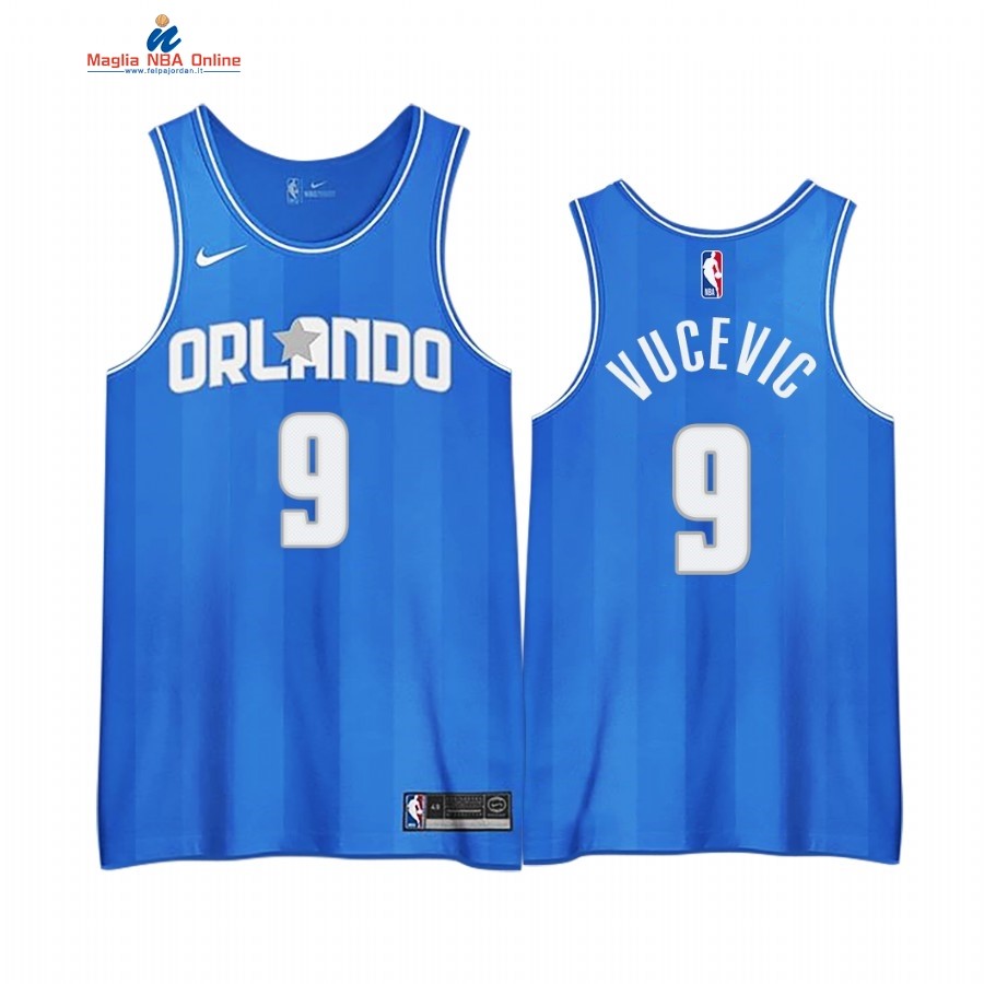 Maglia NBA Edición Ganada Orlando Magic #9 Nikola Vucevic Blu 2020-21 Acquista