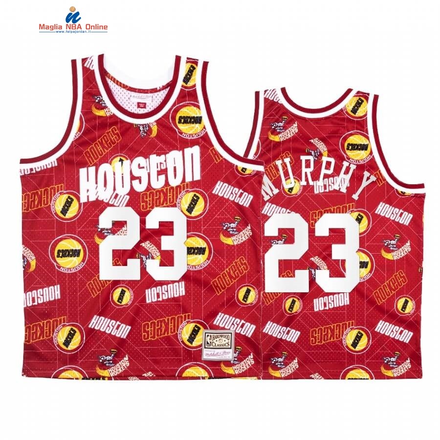 Maglia NBA Houston Rockets Tear Up Pack #23 Calvin Murphy Rosso Hardwood Classics Acquista