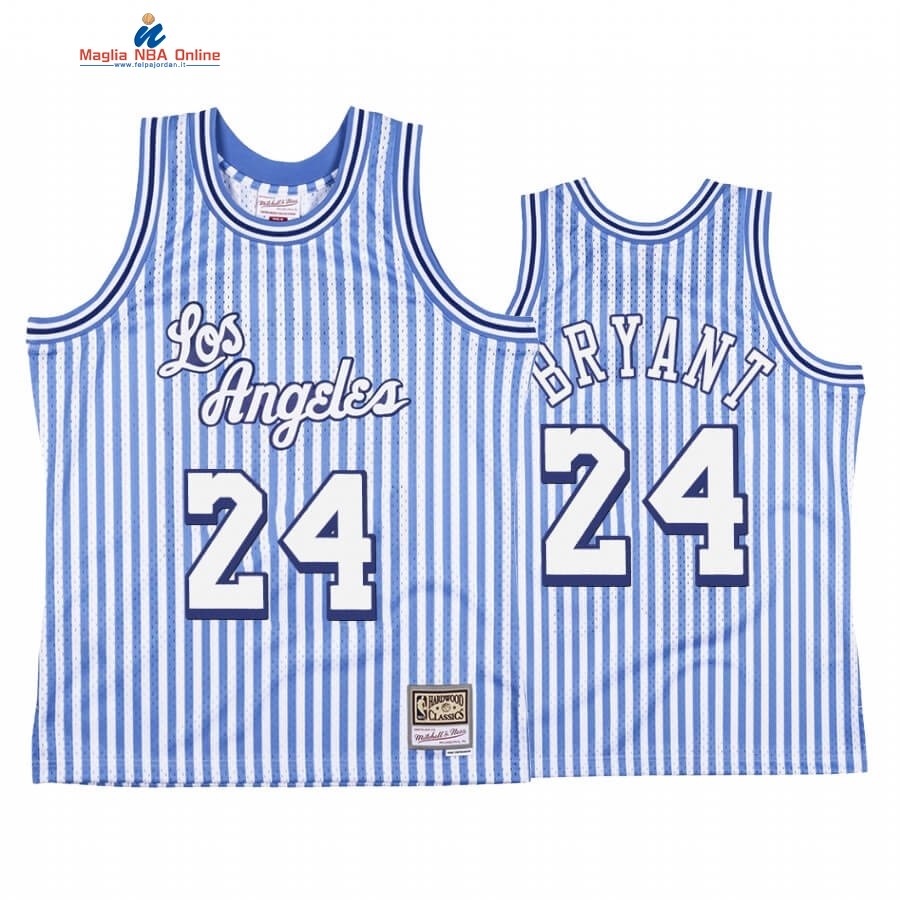 Maglia NBA L.A. Lakers Independence Day #24 Kobe Bryant Blu Hardwood Classics Acquista