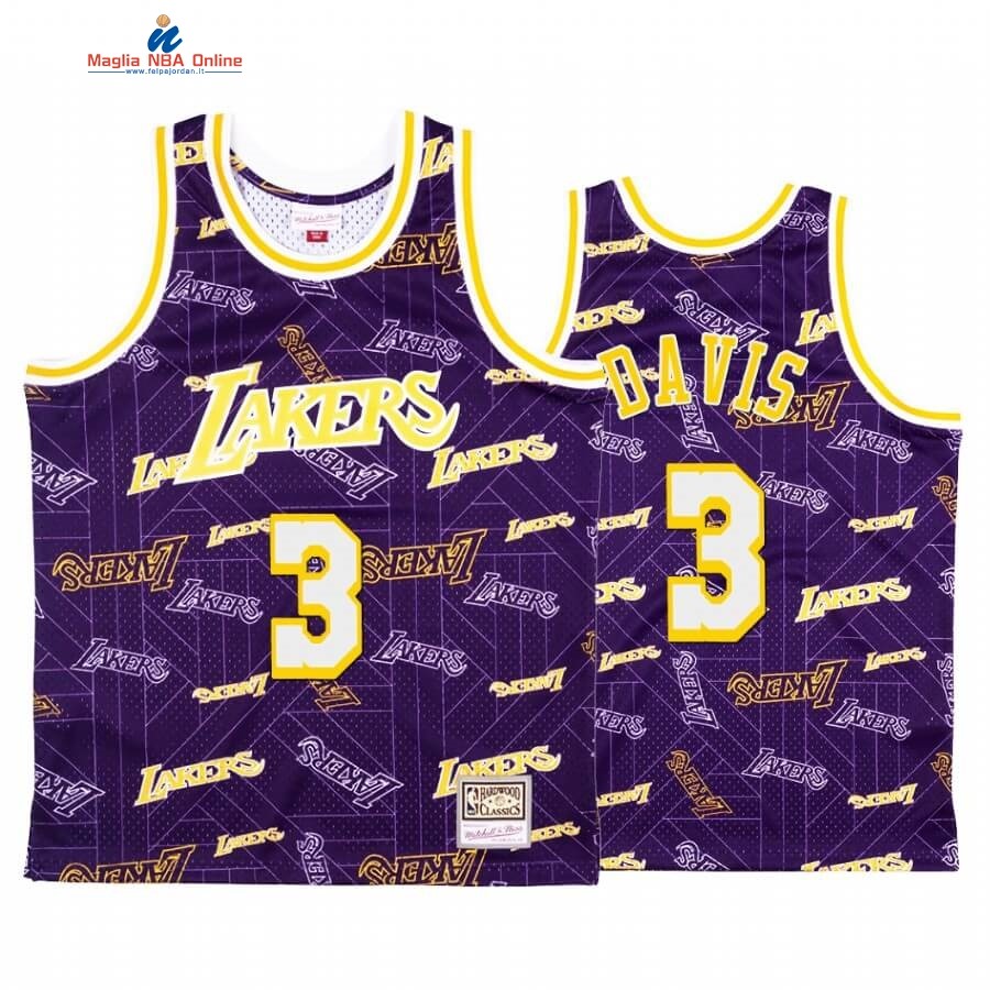 Maglia NBA L.A. Lakers Tear Up Pack #3 Anthony Davis Porpora Hardwood Classics Acquista