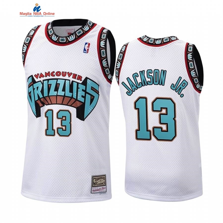 Maglia NBA Memphis Grizzlies #13 Jaren Jackson JR. Bianco Hardwood Classics 1998 Acquista