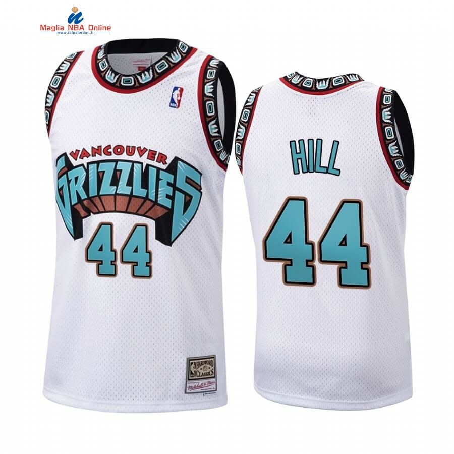 Maglia NBA Memphis Grizzlies #44 Soloman Hill Bianco Hardwood Classics 1998 Acquista