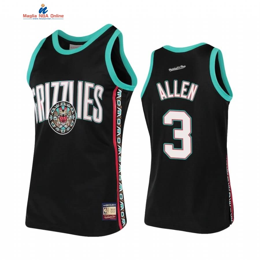 Maglia NBA Memphis Grizzlies Heritage #3 Grayson Allen Nero Hardwood Classics Acquista