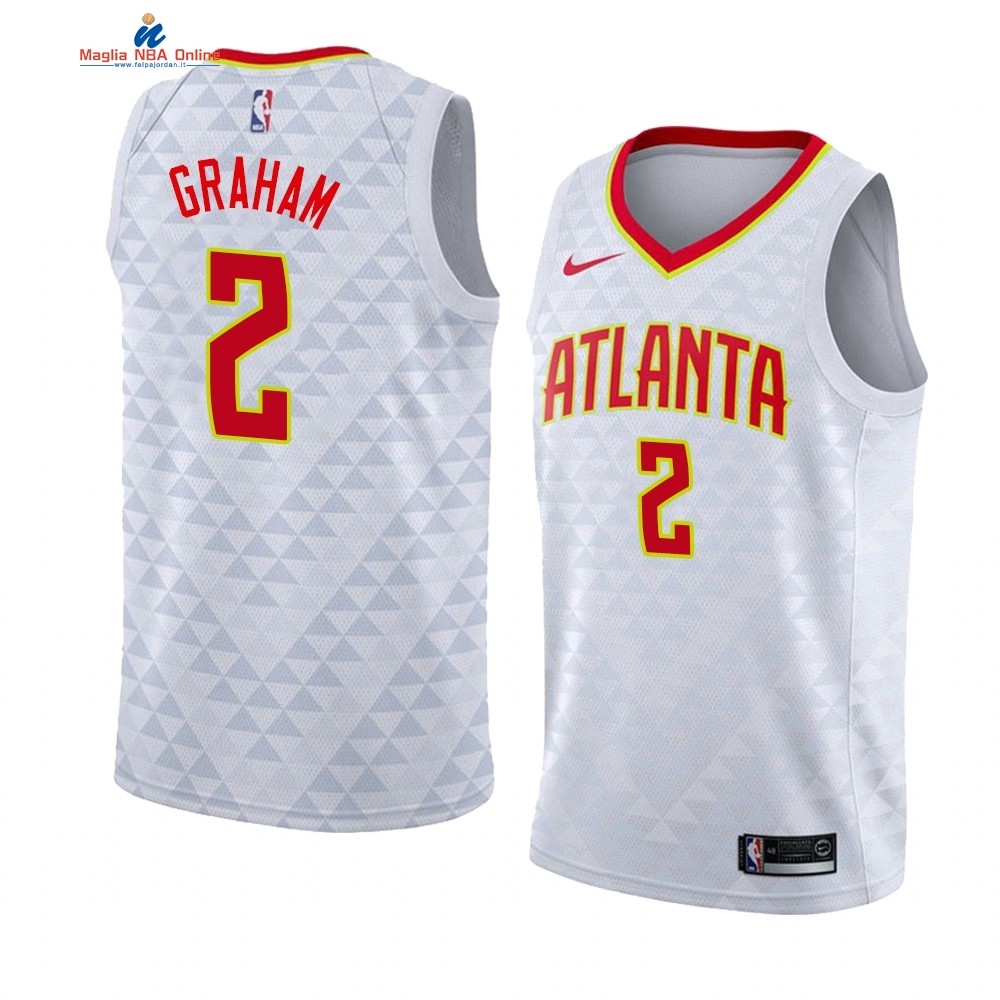 Maglia NBA Nike Atlanta Hawks #2 Treveon Graham Bianco Association 2019-20 Acquista