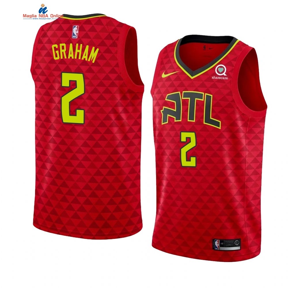 Maglia NBA Nike Atlanta Hawks #2 Treveon Graham Rosso Statement 2019-20 Acquista