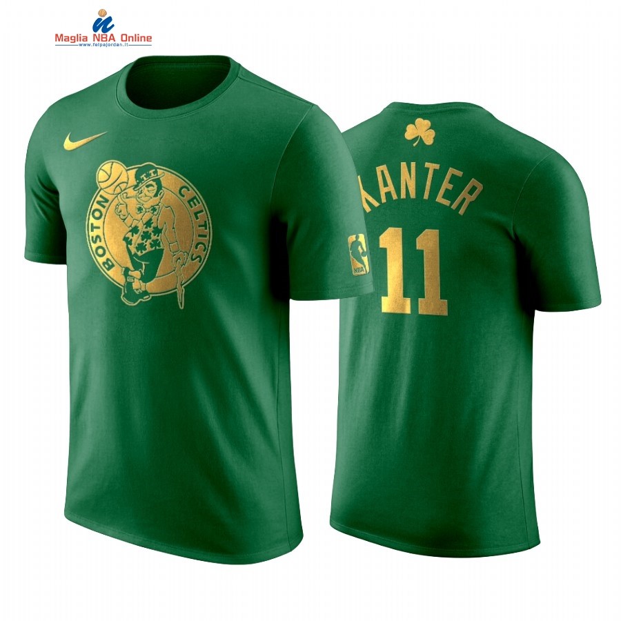 Maglia NBA Nike Boston Celtics Manica Corta #11 Enes Kanter Verde Acquista