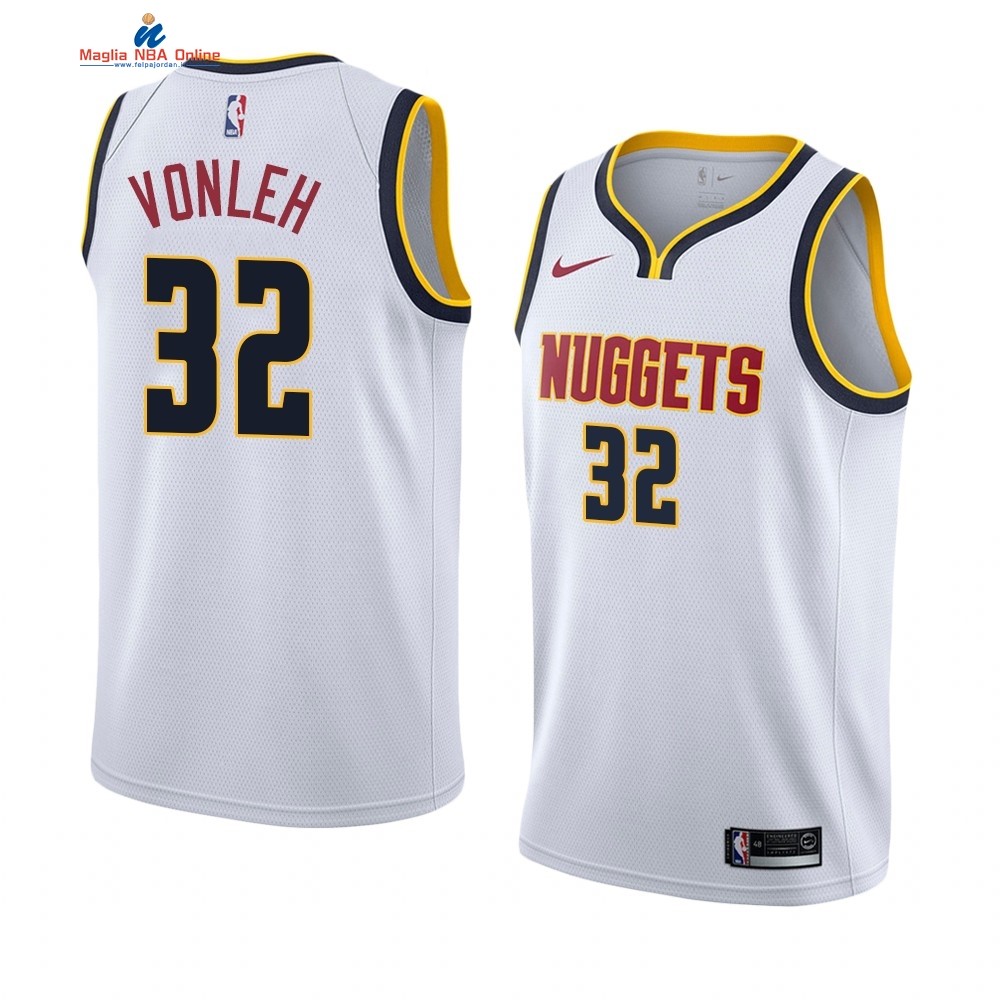 Maglia NBA Nike Denver Nuggets #32 Noah Vonleh Bianco Association 2019-20 Acquista