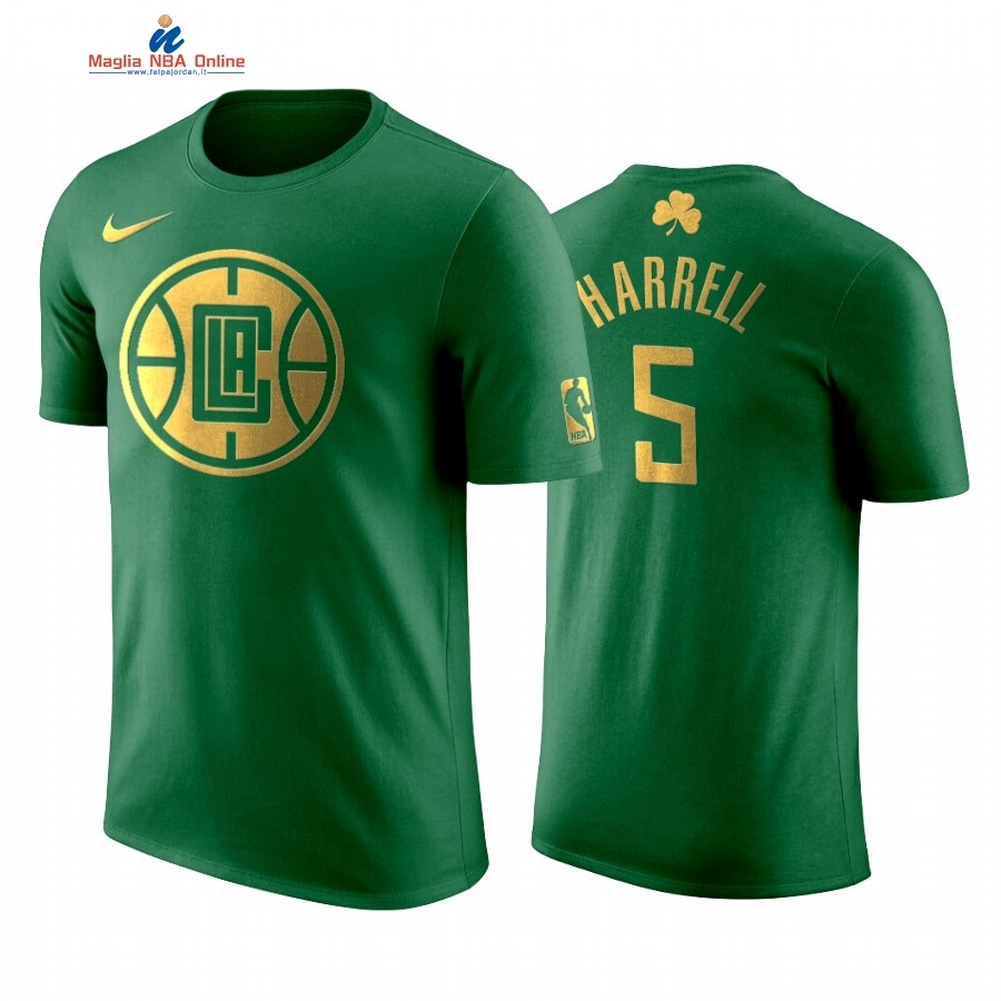 Maglia NBA Nike Los Angeles Clippers Manica Corta #5 Montrezl Harrell Verde Acquista