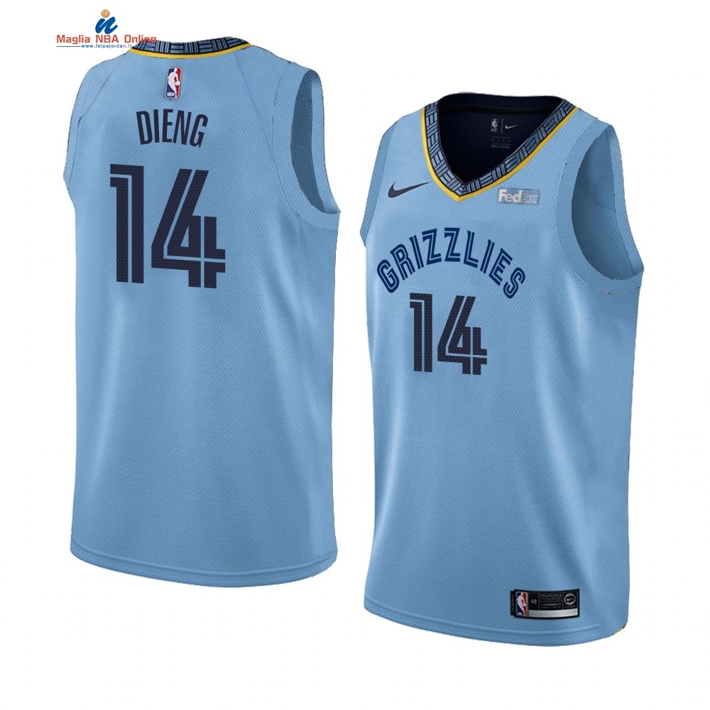 Maglia NBA Nike Memphis Grizzlies #14 Gorgui Dieng Blu Statement 2019-20 Acquista