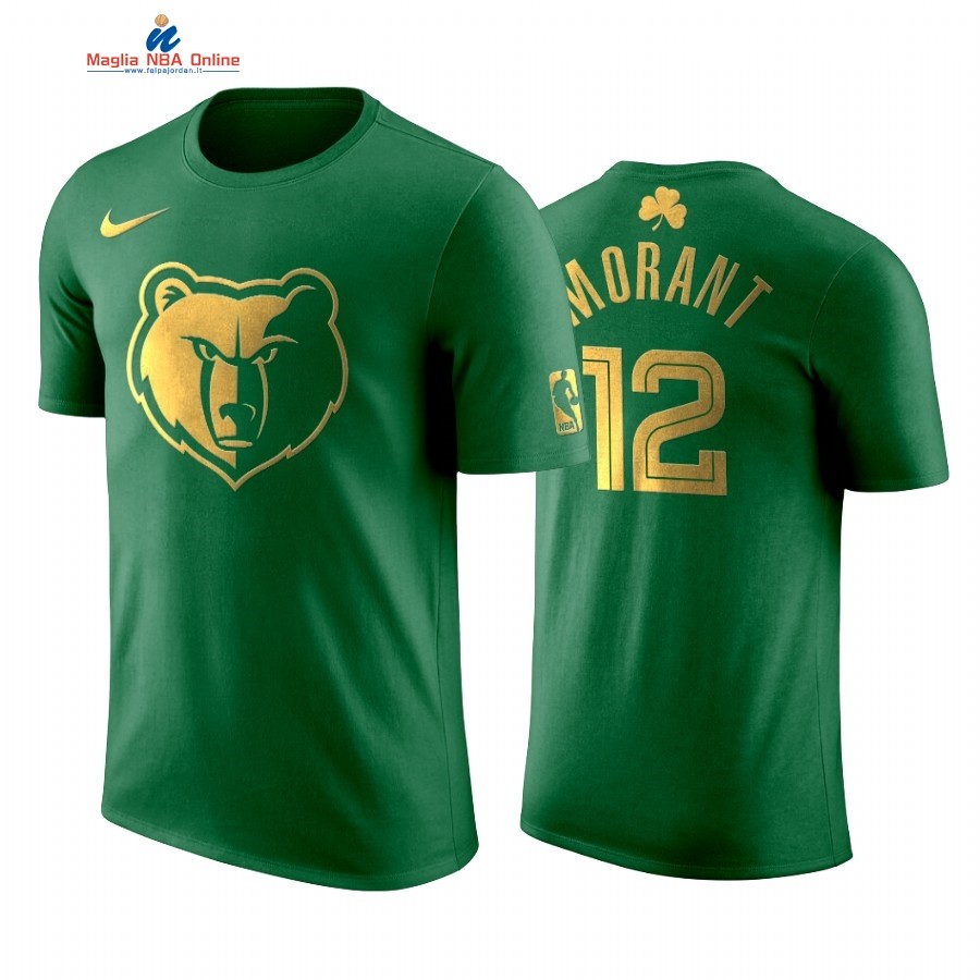 Maglia NBA Nike Memphis Grizzlies Manica Corta #12 Jaren Jackson Jr. Verde Acquista