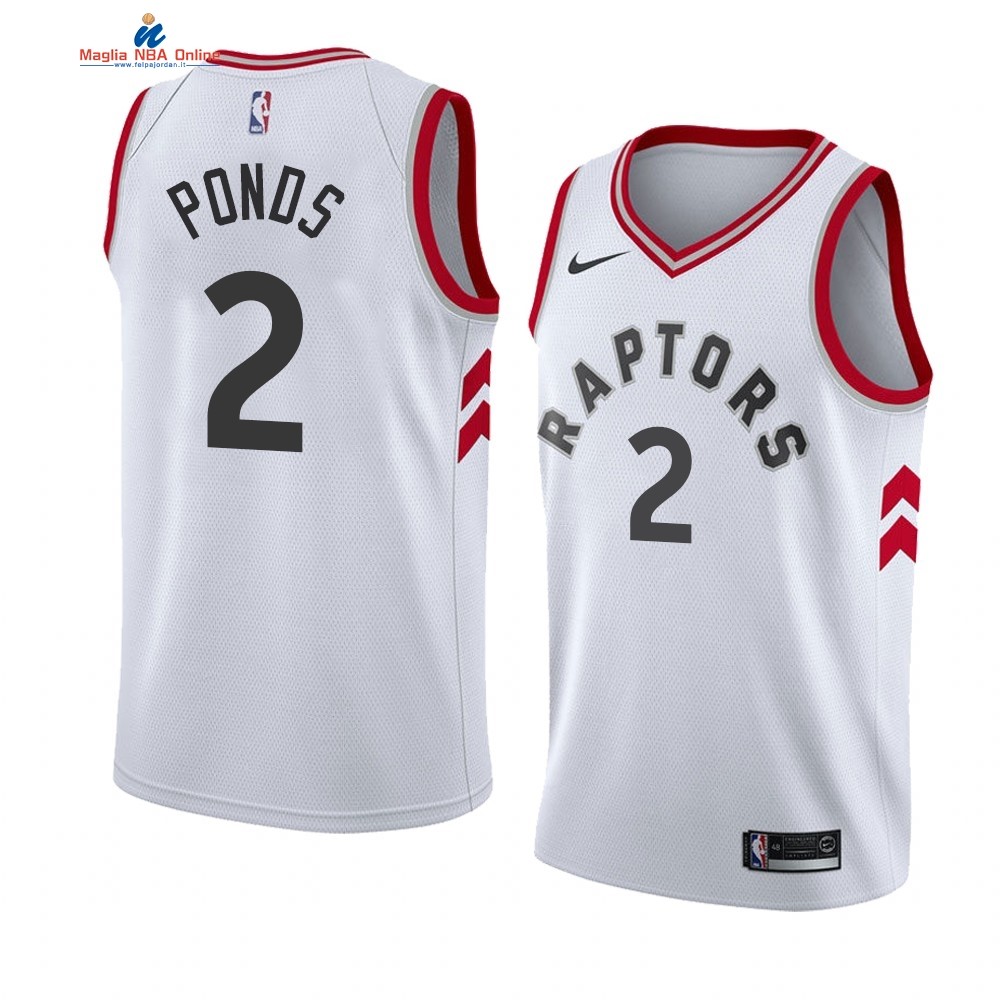 Maglia NBA Nike Toronto Raptors #2 Shamorie Ponds Bianco Association 2019-20 Acquista