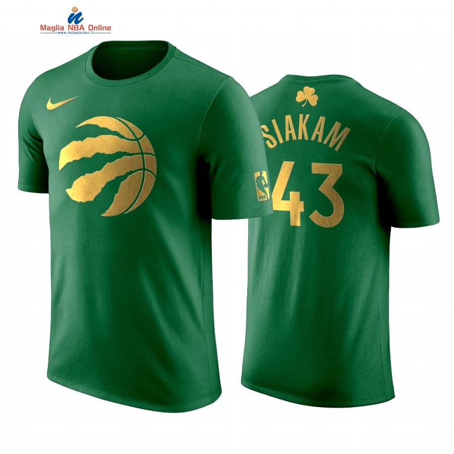 Maglia NBA Nike Totonto Raptors Manica Corta #43 Pascal Siakam Verde Acquista