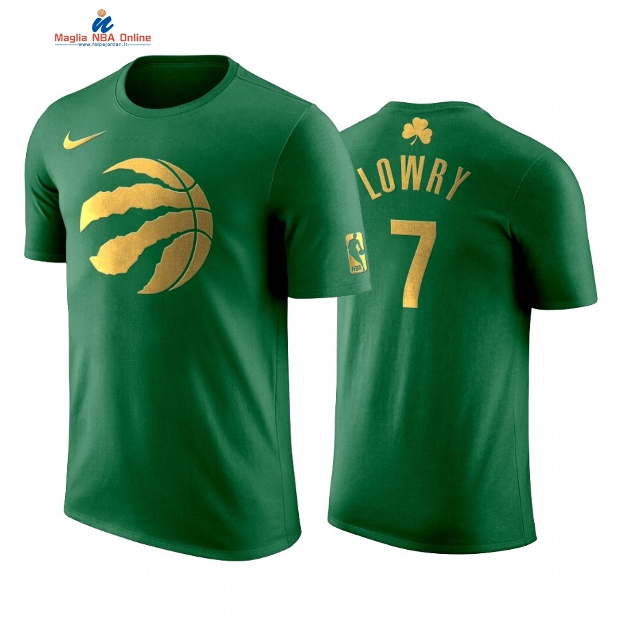 Maglia NBA Nike Totonto Raptors Manica Corta #7 kyle lowry Verde Acquista