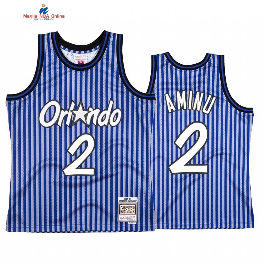 Maglia NBA Orlando Magic Independence Day #2 Al Farouq Aminu Blu Hardwood Classics Acquista