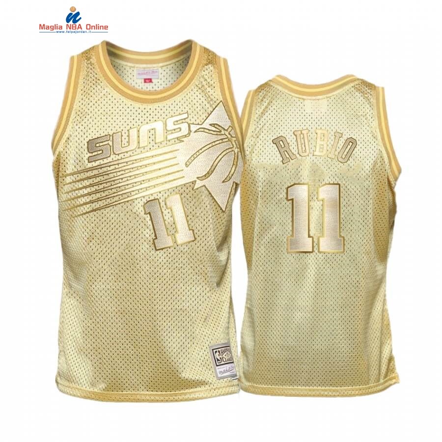 Maglia NBA Phoenix Suns Limited #11 Ricky Rubio Oro Hardwood Classics Acquista