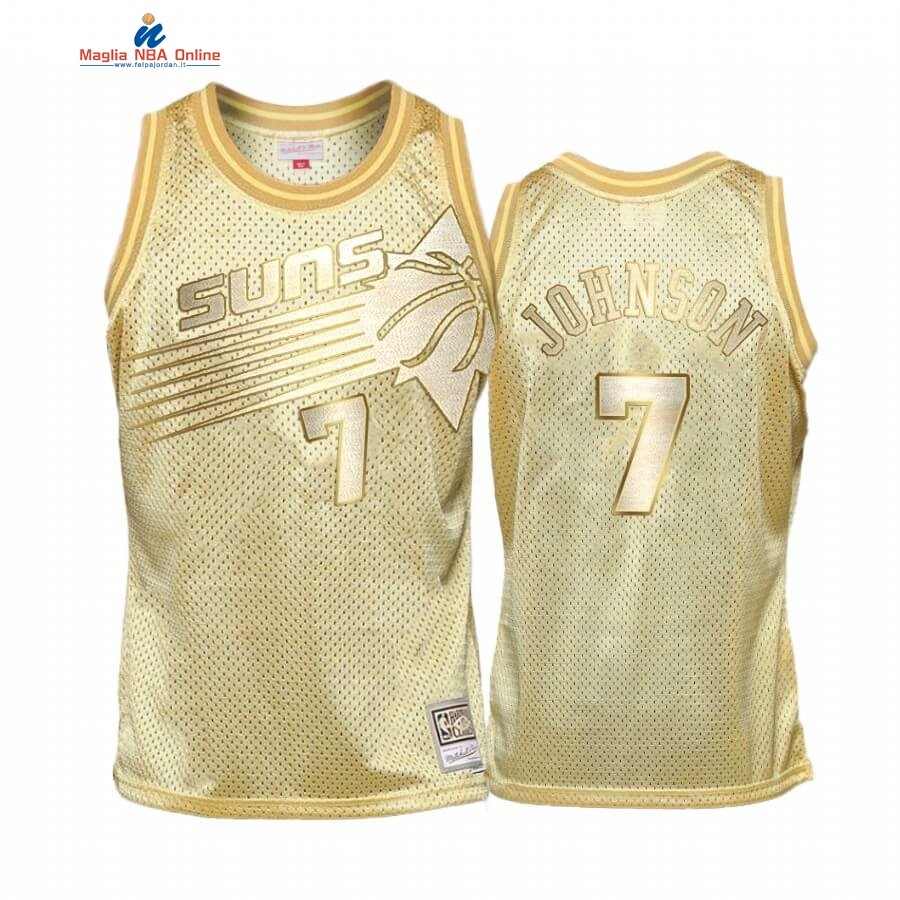 Maglia NBA Phoenix Suns Limited #7 Kevin Johnson Oro Hardwood Classics Acquista