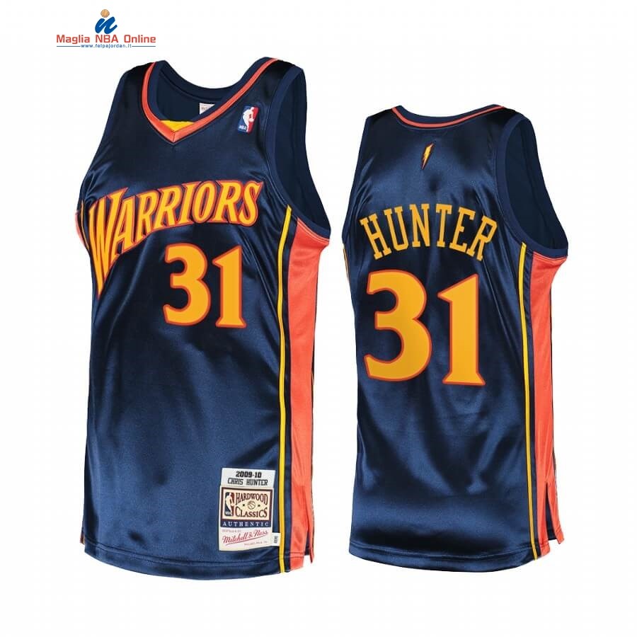 Maglia NBA Warriors Authentic #31 Chris Hunter Marino Hardwood Classics 2009-10 Acquista