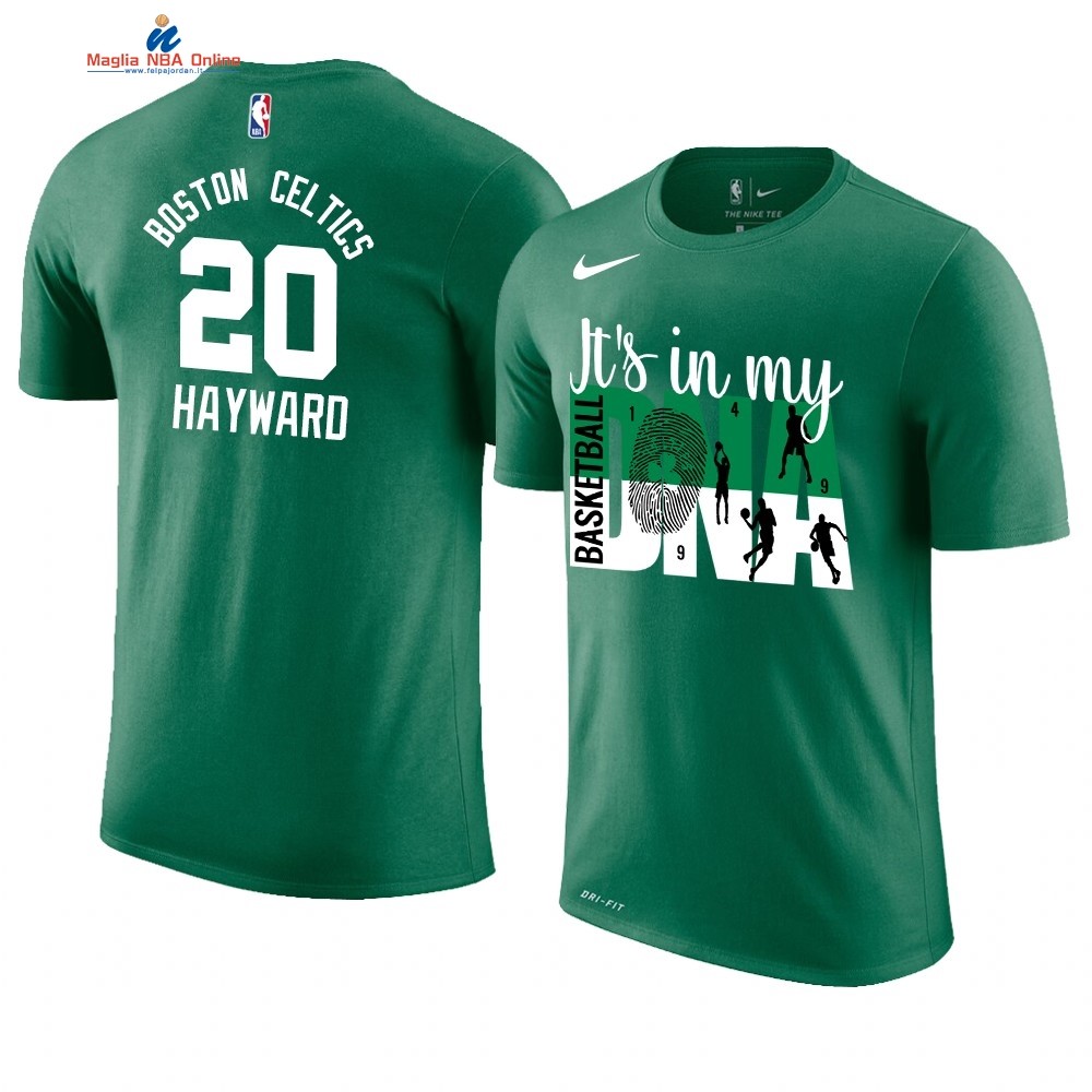 T Shirt NBA Boston Celtics DNA #20 Gordon Hayward Verde Acquista