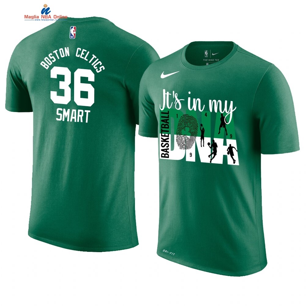 T Shirt NBA Boston Celtics DNA #36 Marcus Smart Verde Acquista