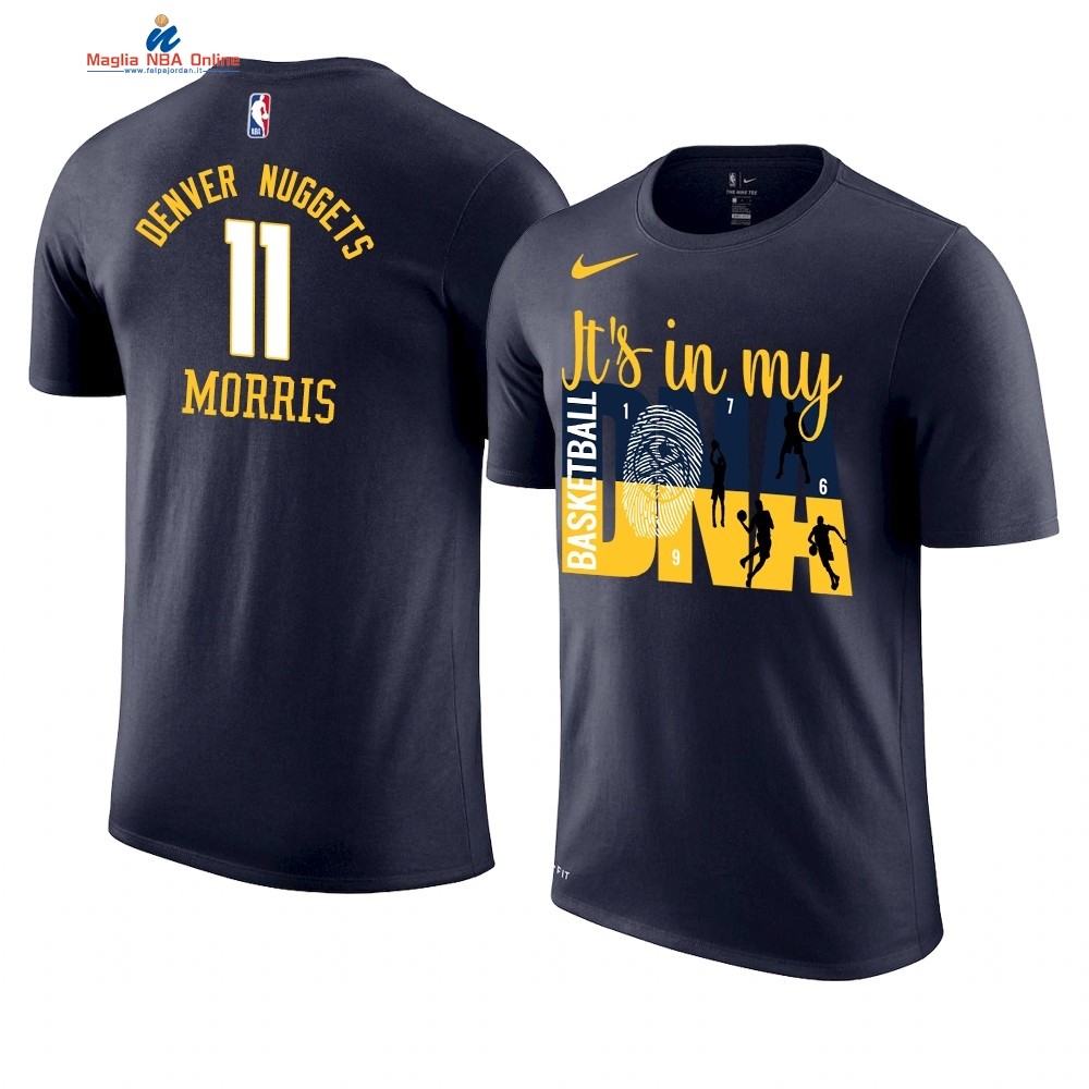 T Shirt NBA Denver Nuggets DNA #11 Monte Morris Marino Acquista