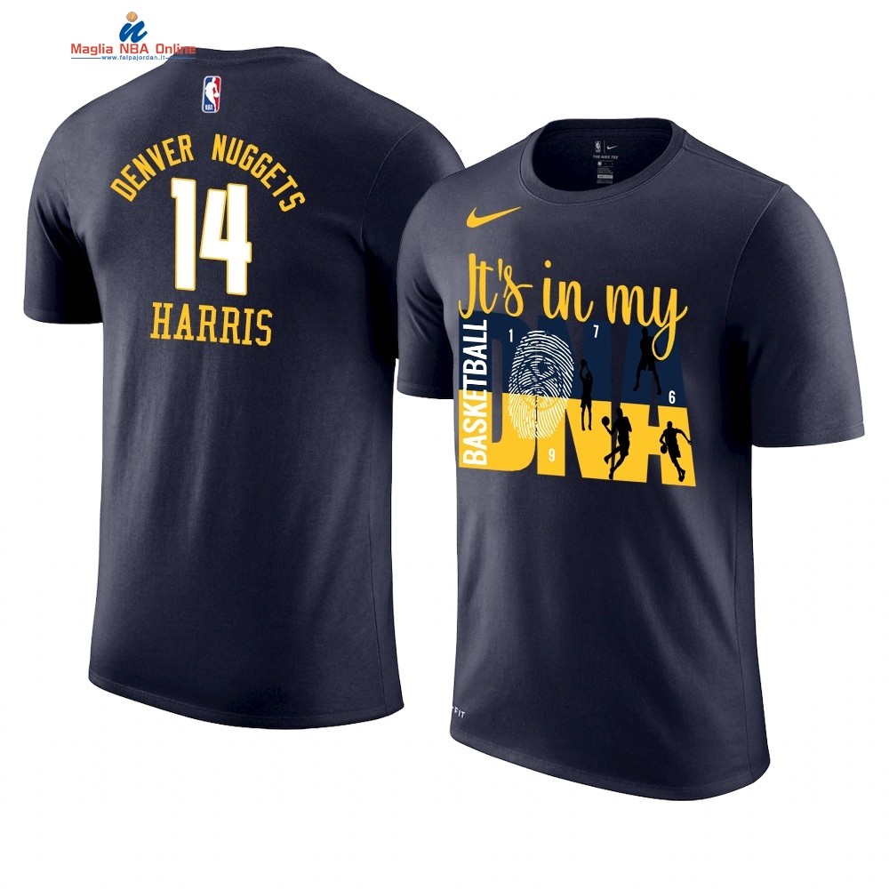 T Shirt NBA Denver Nuggets DNA #14 Gary Harris Marino Acquista