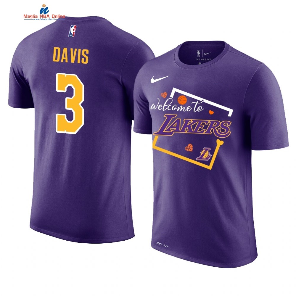 T Shirt NBA Los Angeles Lakers DNA #3 Anthony Davis Porpora Acquista