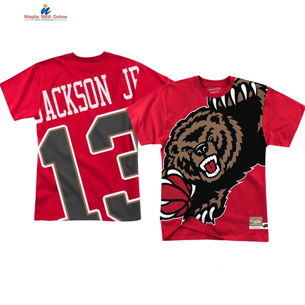 T Shirt NBA Memphis Grizzlies Big Face #13 Jaren Jackson Jr. Rosso Acquista