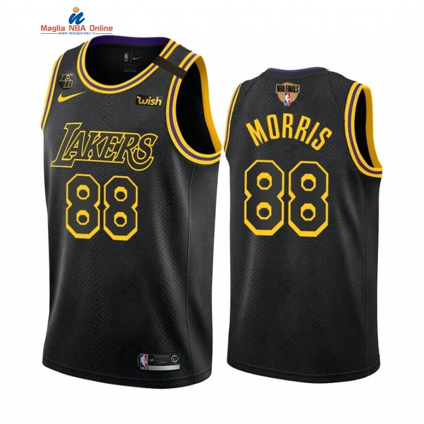 Maglia NBA L.A.Lakers 2020 Campionato Finali #88 Markieff Morris Nero Mamba Acquista