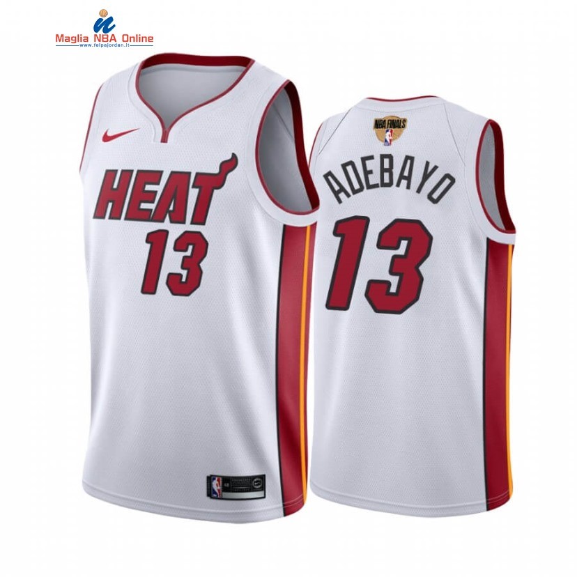 Maglia NBA Miami Heat 2020 Campionato Finali #13 Bam Adebayo Bianco Association Acquista