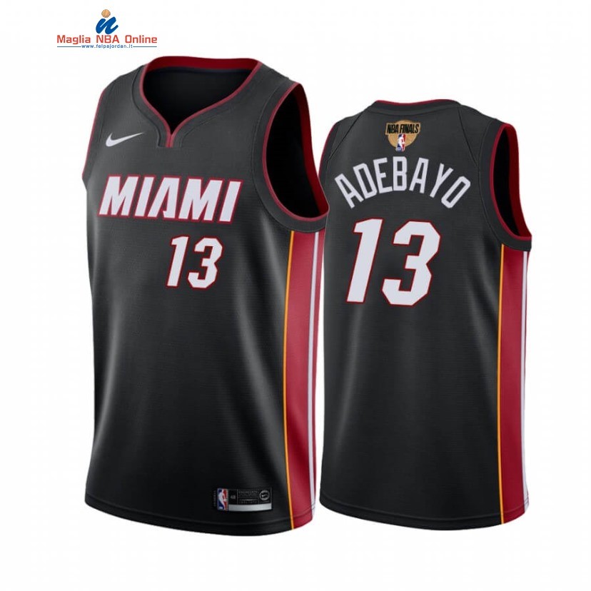 Maglia NBA Miami Heat 2020 Campionato Finali #13 Bam Adebayo Nero Icon Acquista