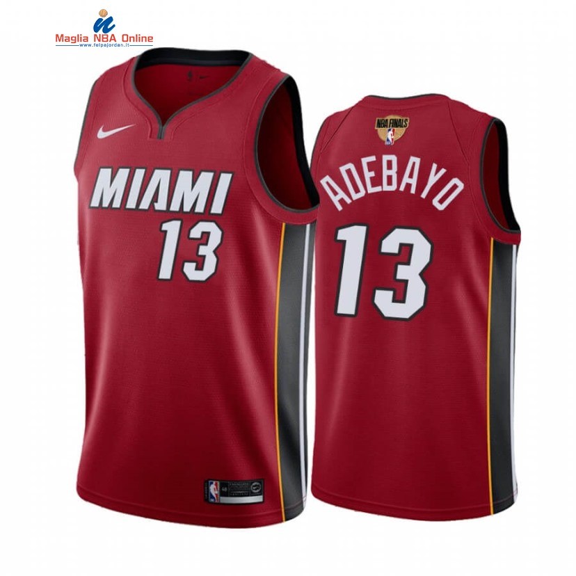 Maglia NBA Miami Heat 2020 Campionato Finali #13 Bam Adebayo Rosso Statement Acquista