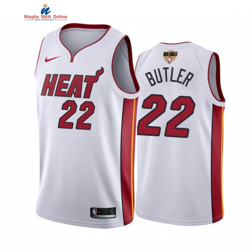 Maglia NBA Miami Heat 2020 Campionato Finali #22 Jimmy Butler Bianco Association Acquista