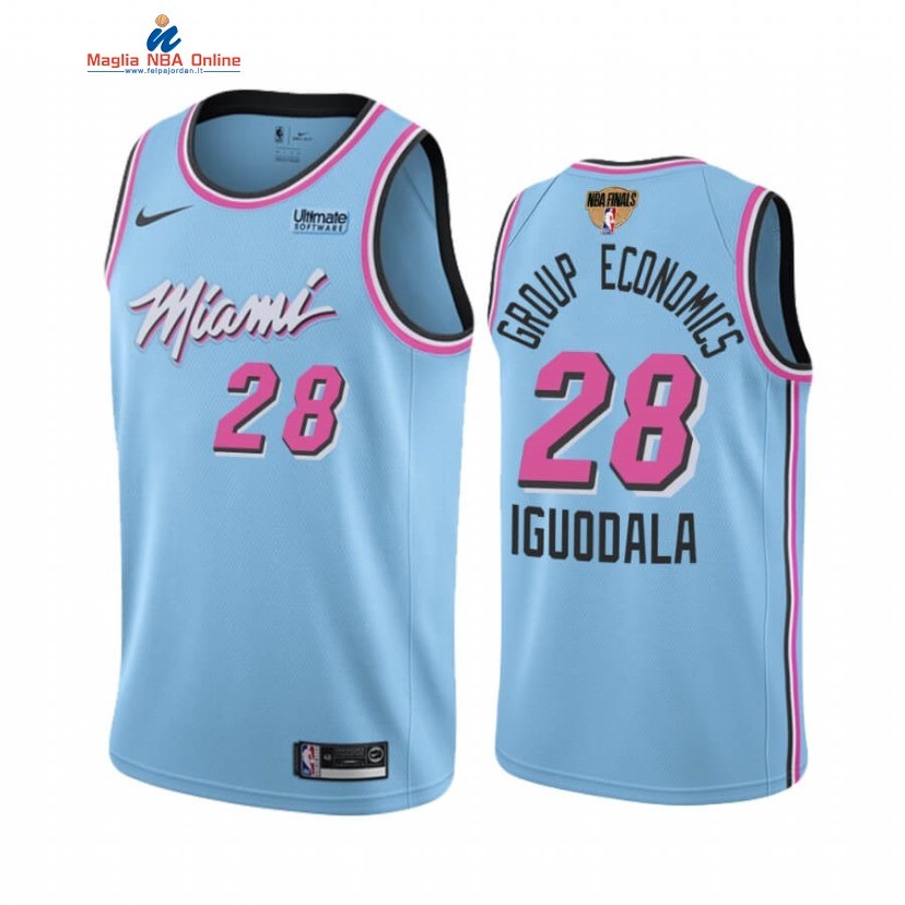 Maglia NBA Miami Heat 2020 Finale #28 Andre Iguodala GE Blu Città Acquista