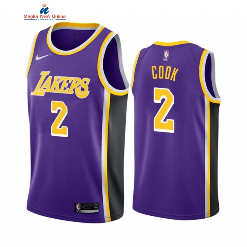 Maglia NBA Nike Los Angeles Lakers #2 Quinn Cook Porpora Statement 2019-20 Acquista