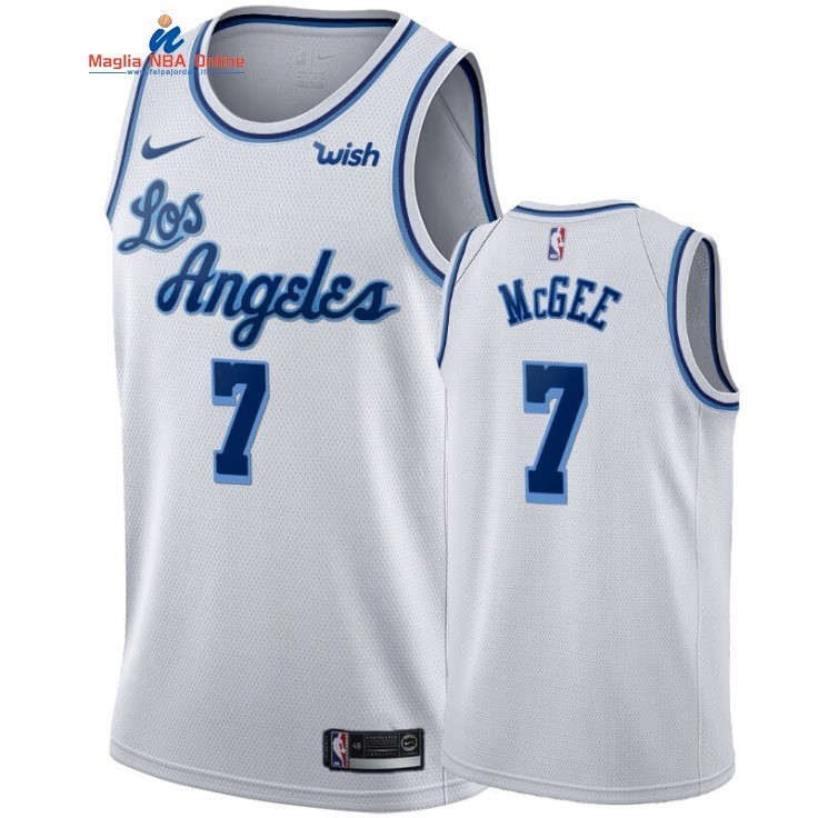 Maglia NBA Nike Los Angeles Lakers #7 JaVale McGee Bianco Classic 2019-20 Acquista