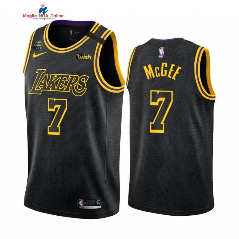Maglia NBA Nike Los Angeles Lakers #7 JaVale McGee Nero Mamba 2019-20 Acquista