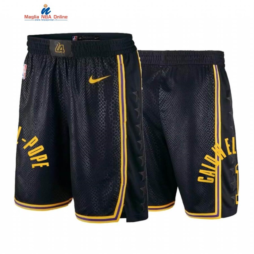 Pantaloni Basket Los Angeles Lakers #1 Kentavious Caldwell Pope Black Mamba Acquista