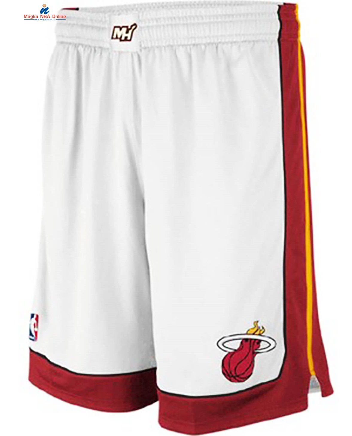 Pantaloni Basket Miami Heat Bianco Association Acquista