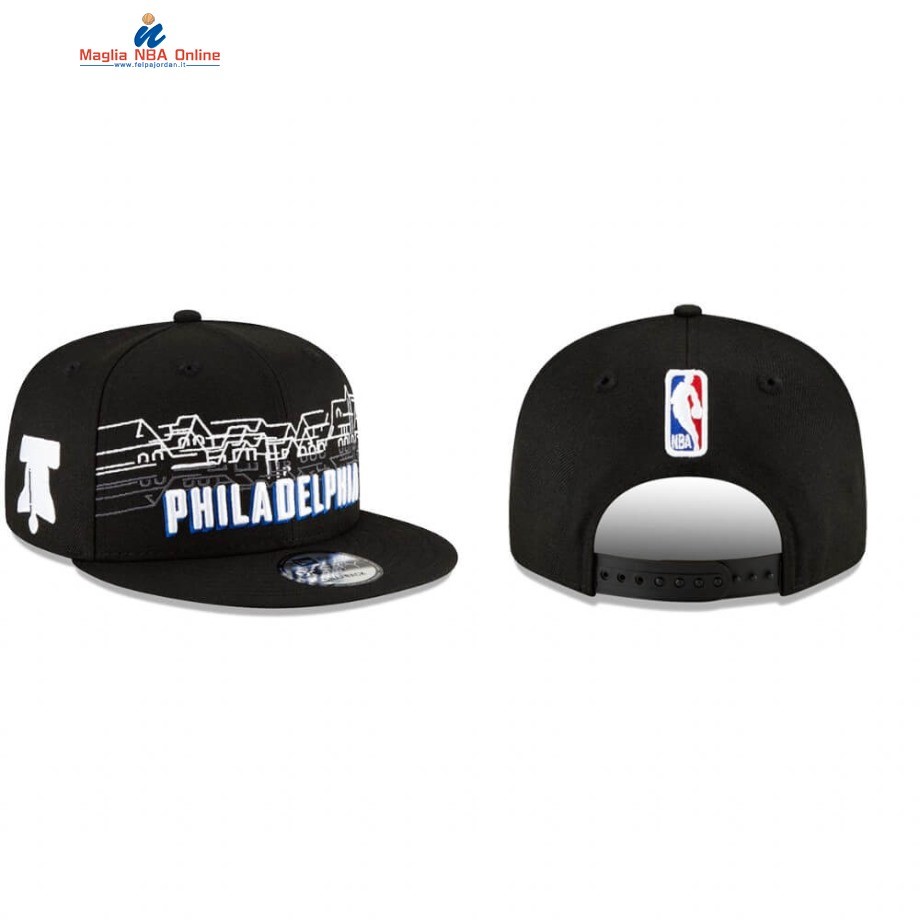 Cappelli 2020-21 Philadelphia 76ers Primary Nero Città Acquista