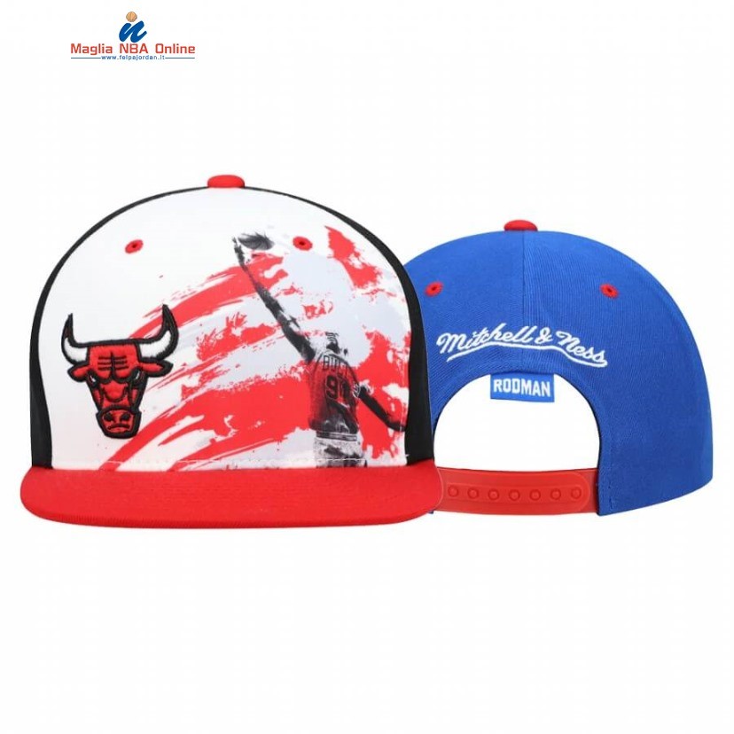 Cappelli 2020 Chicago Bulls Legend Dennis Rodman Bianco Acquista