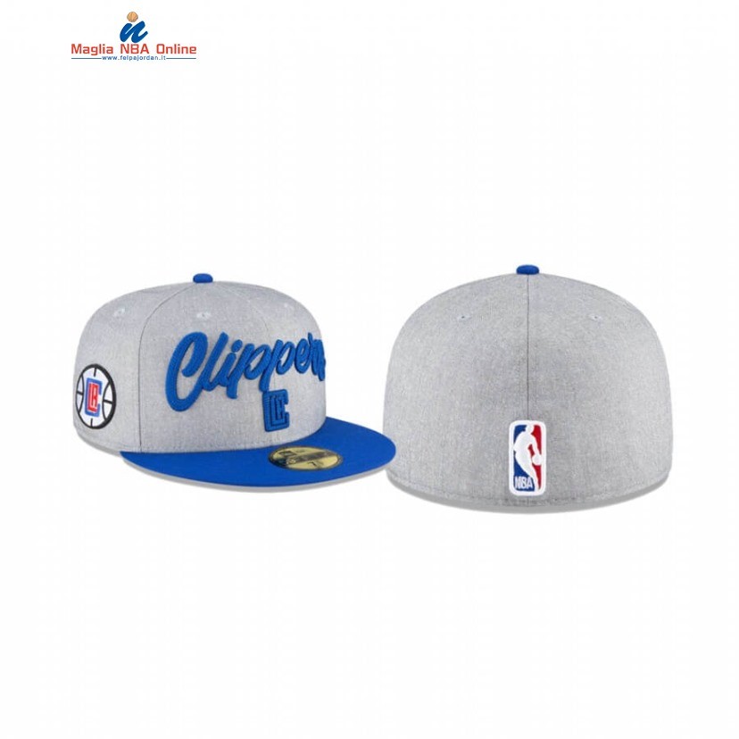 Cappelli 2020 Los Angeles Clippers Heather OTC 59FIFTY Fitted Grigio Acquista