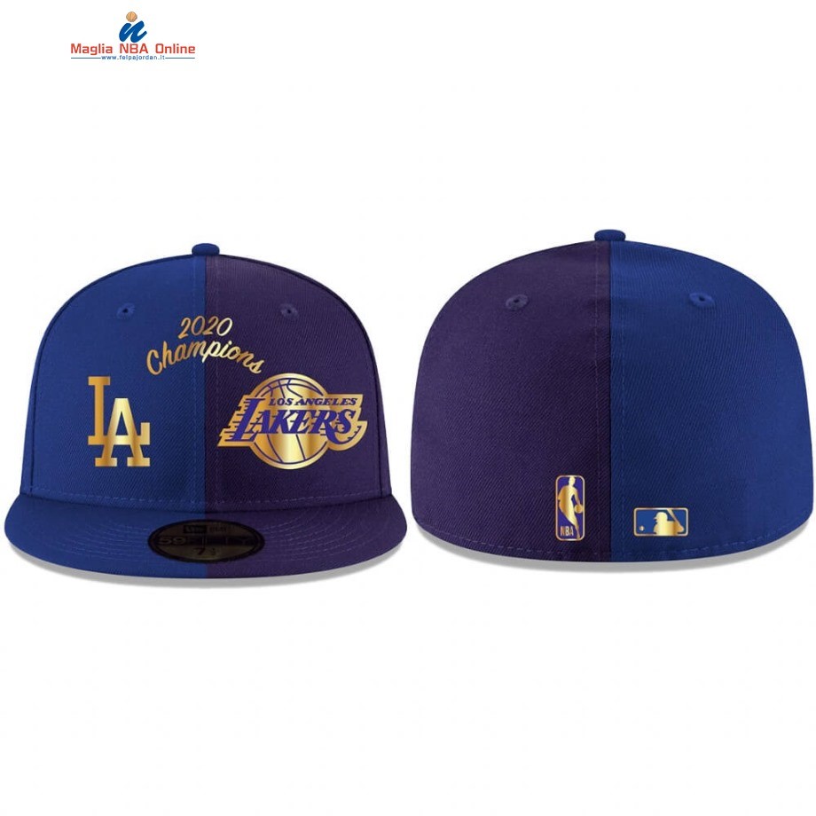 Cappelli 2020 Los Angeles Lakers 59FIFTY Fitted Porpora Acquista