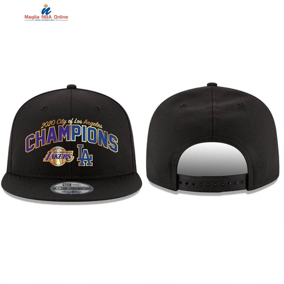 Cappelli 2020 Los Angeles Lakers Dual 9FIFTY Nero Città Acquista