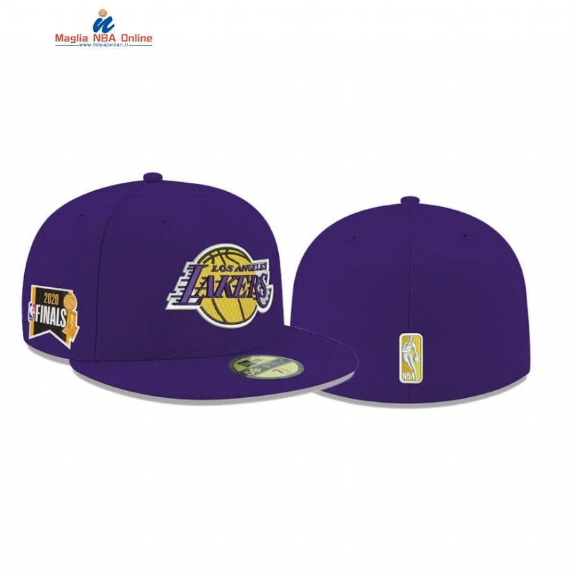 Cappelli 2020 Los Angeles Lakers Side Patch Porpora Acquista