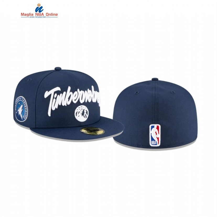 Cappelli 2020 Minnesota Timberwolves OTC 59FIFTY Fitted Marino Acquista